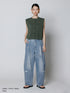 CURVED SEAM DENIM PT / Y234-31041-5